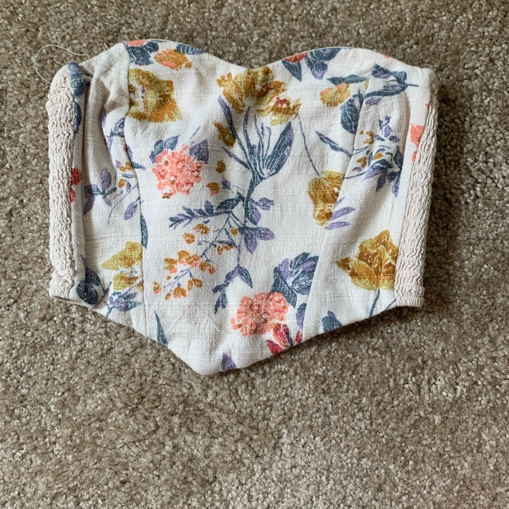 Floral tube top
